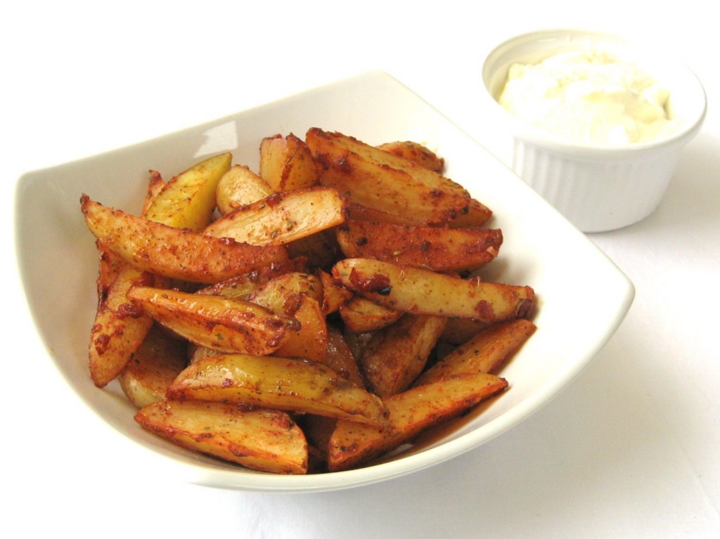 Cajun Spicy Potato Wedges:
