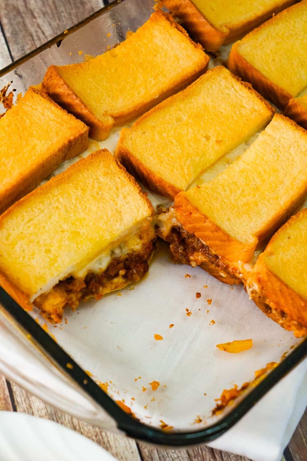 Sloppy Joe Grilled Cheese Casserole